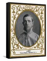 Boston, MA, Boston Red Sox, Harry Lord, Baseball Card, no.2-Lantern Press-Framed Stretched Canvas