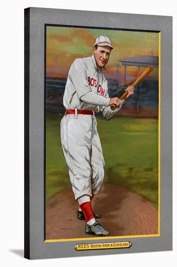 Boston, MA, Boston Red Sox, Harry Niles, Baseball Card-Lantern Press-Stretched Canvas