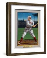 Boston, MA, Boston Red Sox, Tris Speaker, Baseball Card-Lantern Press-Framed Art Print