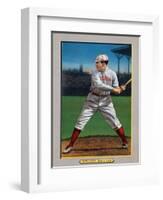 Boston, MA, Boston Red Sox, Tris Speaker, Baseball Card-Lantern Press-Framed Art Print