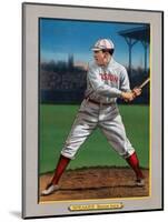 Boston, MA, Boston Red Sox, Tris Speaker, Baseball Card-Lantern Press-Mounted Art Print