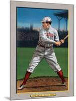 Boston, MA, Boston Red Sox, Tris Speaker, Baseball Card-Lantern Press-Mounted Art Print