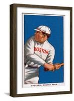 Boston, MA, Boston Red Sox, Tris Speaker, Baseball Card-Lantern Press-Framed Art Print