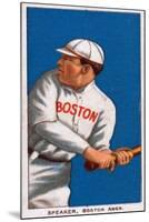 Boston, MA, Boston Red Sox, Tris Speaker, Baseball Card-Lantern Press-Mounted Art Print