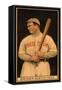 Boston, MA, Boston Red Sox, Tristam Speaker, Baseball Card-Lantern Press-Framed Stretched Canvas