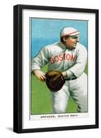 Boston, MA, Boston Red Sox, Tubby Spencer, Baseball Card-Lantern Press-Framed Art Print