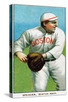 Boston, MA, Boston Red Sox, Tubby Spencer, Baseball Card-Lantern Press-Stretched Canvas