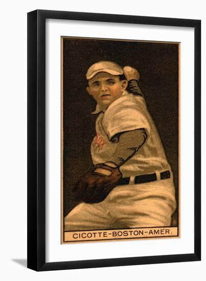 Boston, MA, Boston Red Sox, William Carrigan, Baseball Card, no.2-Lantern Press-Framed Art Print