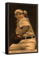 Boston, MA, Boston Red Sox, William Carrigan, Baseball Card, no.2-Lantern Press-Framed Stretched Canvas