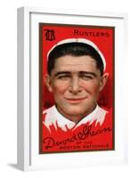 Boston, MA, Boston Rustlers, David Shean, Baseball Card-Lantern Press-Framed Art Print