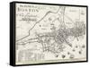 Boston Map, 1722-George G. Smith-Framed Stretched Canvas