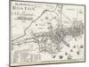 Boston Map, 1722-George G. Smith-Mounted Giclee Print