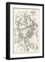 Boston: Map, 1775-1776-null-Framed Giclee Print