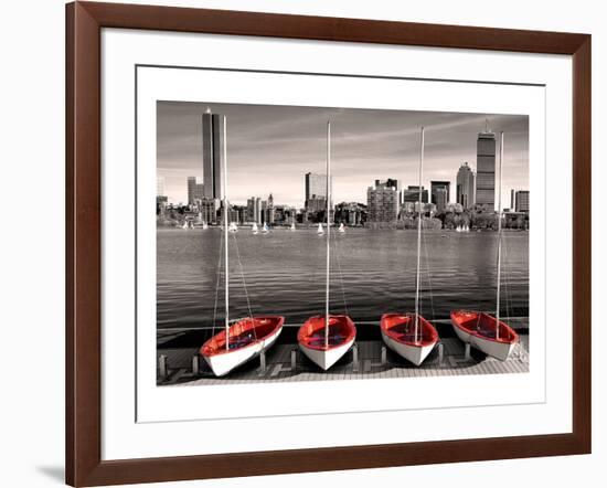 Boston Marina-null-Framed Art Print