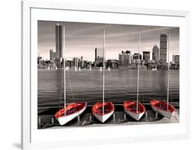 Boston Marina-null-Framed Art Print