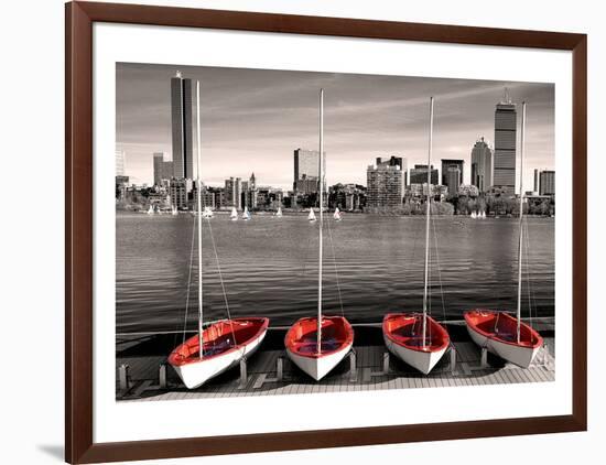 Boston Marina-null-Framed Art Print