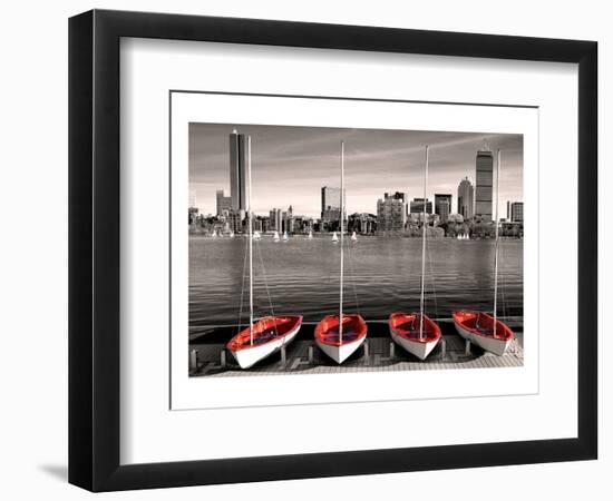 Boston Marina-null-Framed Art Print