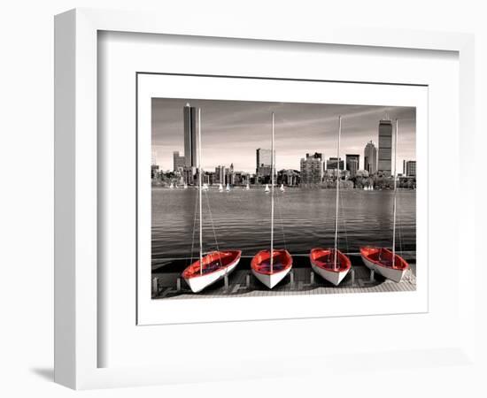 Boston Marina-null-Framed Art Print