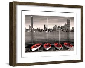 Boston Marina-null-Framed Art Print