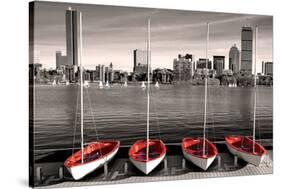 Boston Marina-null-Stretched Canvas