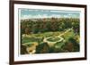 Boston, Massachusetts - Aerial View of the Public Gardens No. 2-Lantern Press-Framed Premium Giclee Print