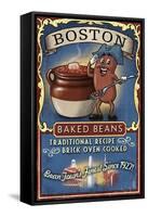 Boston, Massachusetts - Baked Beans-Lantern Press-Framed Stretched Canvas