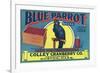 Boston, Massachusetts, Blue Parrot Brand Cape Cod Cranberry Label-Lantern Press-Framed Premium Giclee Print