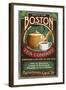 Boston, Massachusetts - Boston Tea-Lantern Press-Framed Art Print