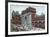 Boston, Massachusetts - Crowds Outside North Station-Lantern Press-Framed Art Print