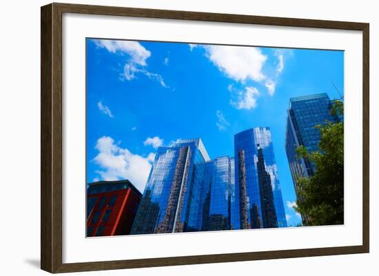 Boston Massachusetts Downtown Buildings Cityscape in USA-holbox-Framed Photographic Print