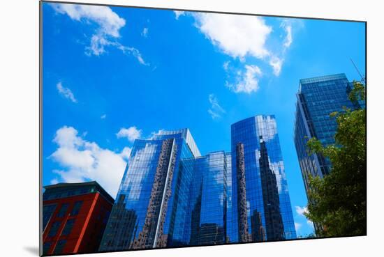 Boston Massachusetts Downtown Buildings Cityscape in USA-holbox-Mounted Photographic Print