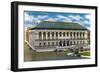 Boston, Massachusetts - Exterior View of the Public Library-Lantern Press-Framed Art Print