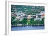 Boston Massachusetts Institute of Technology Campus with Trees and Lawn Aerial View with Charles Ri-Songquan Deng-Framed Photographic Print