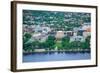 Boston Massachusetts Institute of Technology Campus with Trees and Lawn Aerial View with Charles Ri-Songquan Deng-Framed Photographic Print