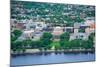 Boston Massachusetts Institute of Technology Campus with Trees and Lawn Aerial View with Charles Ri-Songquan Deng-Mounted Photographic Print