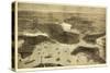 Boston, Massachusetts - Panoramic Map No. 1-Lantern Press-Stretched Canvas