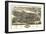 Boston, Massachusetts - Panoramic Map-Lantern Press-Framed Art Print