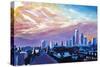 Boston Massachusetts Skyline At Sunrise-Markus Bleichner-Stretched Canvas