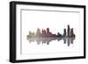 Boston Massachusetts Skyline BW 1-Marlene Watson-Framed Giclee Print