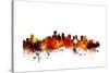 Boston Massachusetts Skyline-Michael Tompsett-Stretched Canvas