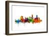 Boston Massachusetts Skyline-Michael Tompsett-Framed Premium Giclee Print