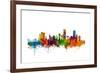 Boston Massachusetts Skyline-Michael Tompsett-Framed Art Print