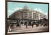 Boston, Massachusetts - South Station with Elevated Train-Lantern Press-Framed Art Print