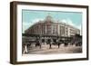 Boston, Massachusetts - South Station with Elevated Train-Lantern Press-Framed Art Print