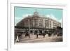 Boston, Massachusetts - South Station with Elevated Train-Lantern Press-Framed Premium Giclee Print
