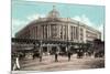 Boston, Massachusetts - South Station with Elevated Train-Lantern Press-Mounted Premium Giclee Print