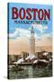 Boston Massachusetts-null-Stretched Canvas