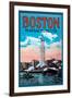 Boston Massachusetts-null-Framed Art Print