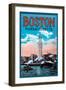 Boston Massachusetts-null-Framed Art Print