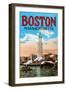 Boston Massachusetts-null-Framed Art Print